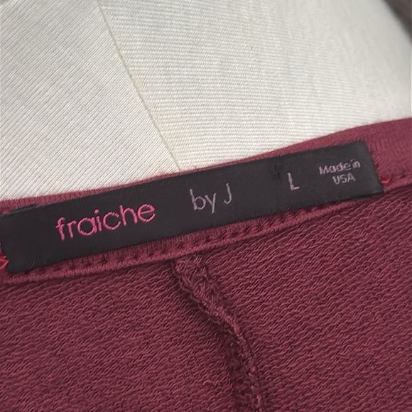 Fraiche by J maroon dress/tunic, size Large - Picture 4 of 4
